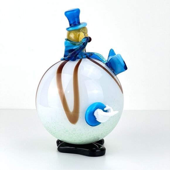Vintage Murano Hand Blown Art Glass Circus  Clown Figurine Made In Italy - Picture 4 of 9